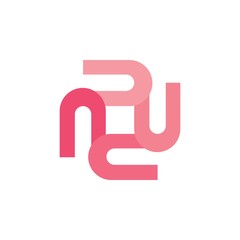 Rotary U letter logo design