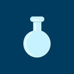 lab icon - vector laboratory flask - chemistry, science research equipment.