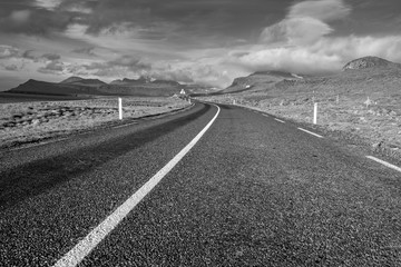 Iceland empty road