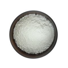 tapioca flour on white background