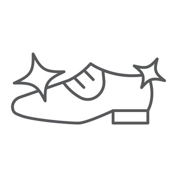 clean shoe icon with sparkles clip art preview