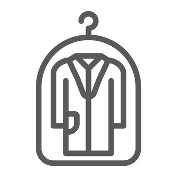 coat on hanger line art clip art preview