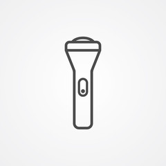 Flashlight vector icon sign symbol