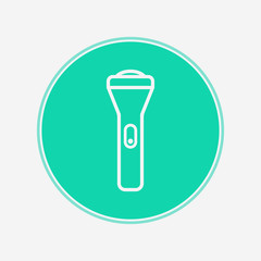 Flashlight vector icon sign symbol