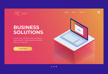 Homepage. Internet industry. Data transmission technology and data protection. Illustration of network telecommunications server. Protection of your personal information. 3d isometric flat design.