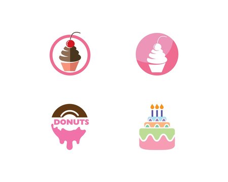 Cake logo vector
