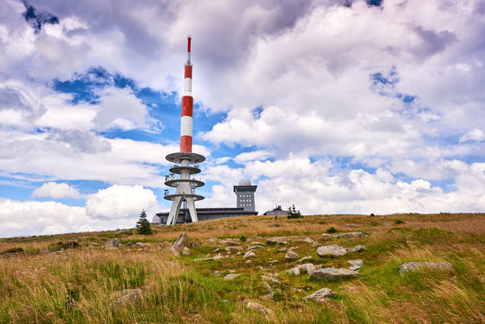 view from Brocken Harz to other hills