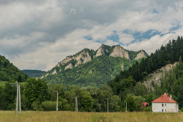 Cloudy dark day in Pieniny national park in Slovakia © luzkovyvagon.cz