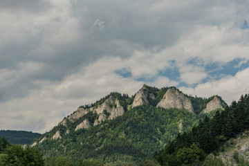 Cloudy dark day in Pieniny national park in Slovakia © luzkovyvagon.cz