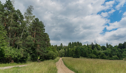 Cloudy dark day in Pieniny national park in Slovakia © luzkovyvagon.cz