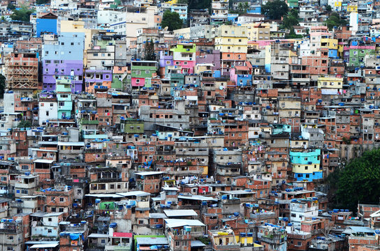 View over Rocinha favela - Rio de Janeiro, Brazil