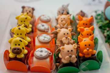 birthday candies in animal format