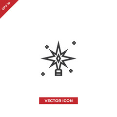 Christmas star vector icon