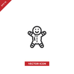 Gingerbread vector icon