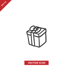 Gift box vector icon