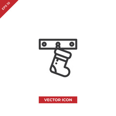 Sock vector icon