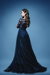 fashionable evening dress
