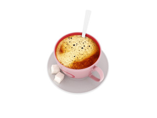 3d render coffee cup