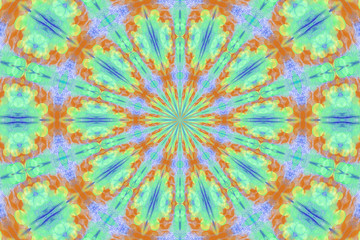 Fototapeta na wymiar Colorful Kaleidoscope Background Illustration