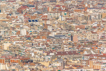 Fototapeta na wymiar Aerial View Barcelona City, Spain
