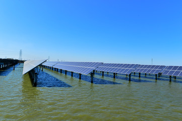 Obraz premium Solar panels green energy
