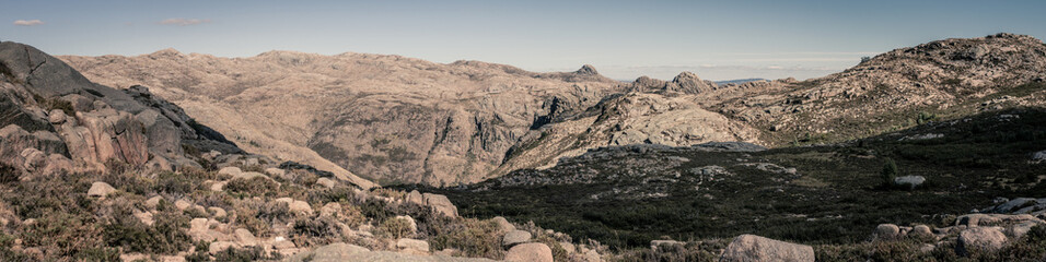Portugal national park,mountain panorama view Peneda-Gerez, Portugal