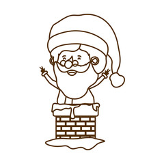 santa claus in fireplace avatar character