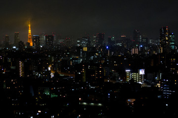 Tokyo Skyline at Night