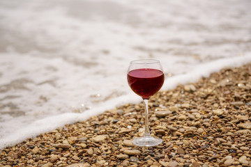 Wine on the beach
