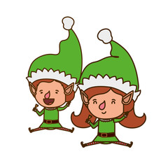 couple of elves moving avatar character