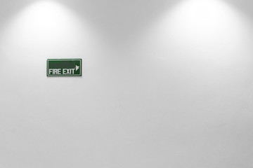 Fire exit sign