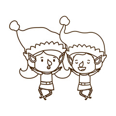 couple of elves moving avatar character