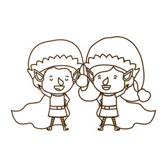 couple of elves moving avatar character