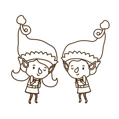 couple of elves moving avatar character