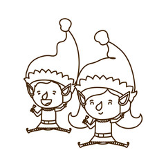couple of elves moving avatar character
