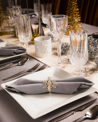 Holiday Dinner Table Setting - 236206266