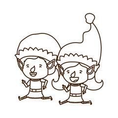 couple of elves moving avatar character