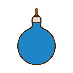 christmas ball hanging isolated icon