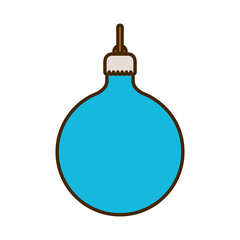 christmas ball hanging isolated icon