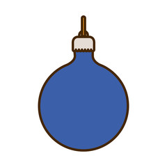 christmas ball hanging isolated icon