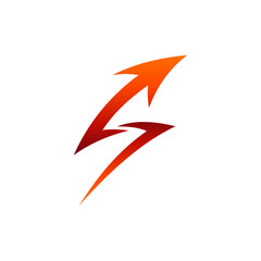 Arrow Thunder Letter S Business Logo Template