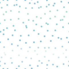 Blue snow pastel confetti dots seamless pattern. Great for baby and nursery fabric, wallpaper, giftwrap, wedding invitations as well as Birthday projects.