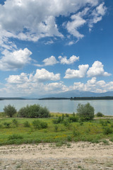 Amazing Summer view of Koprinka Reservoir, Stara Zagora Region, Bulgaria