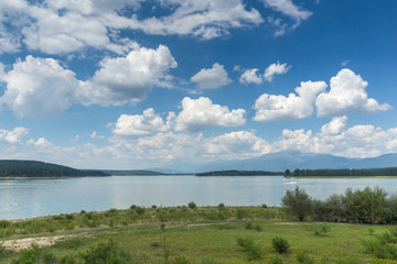 Amazing Summer view of Koprinka Reservoir, Stara Zagora Region, Bulgaria