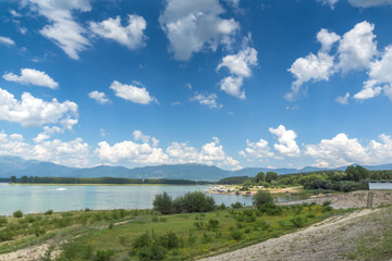 Fototapeta premium Amazing Summer view of Koprinka Reservoir, Stara Zagora Region, Bulgaria