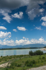 Fototapeta na wymiar Amazing Summer view of Koprinka Reservoir, Stara Zagora Region, Bulgaria