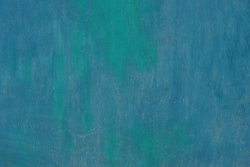 blue green dark metal texture of iron wall