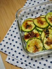 한국의 음식 호박간장구이 