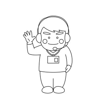 recommend clip art: 男性キャラクターディレクター