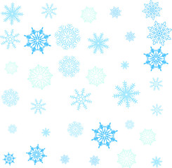 Crystal of snow pattern